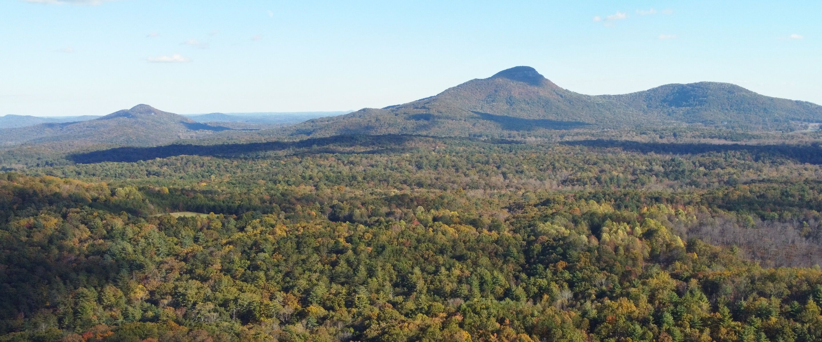 Scenic view of Mount Yonah overlooking the Sautee Nacoochee Valley in North Georgia.